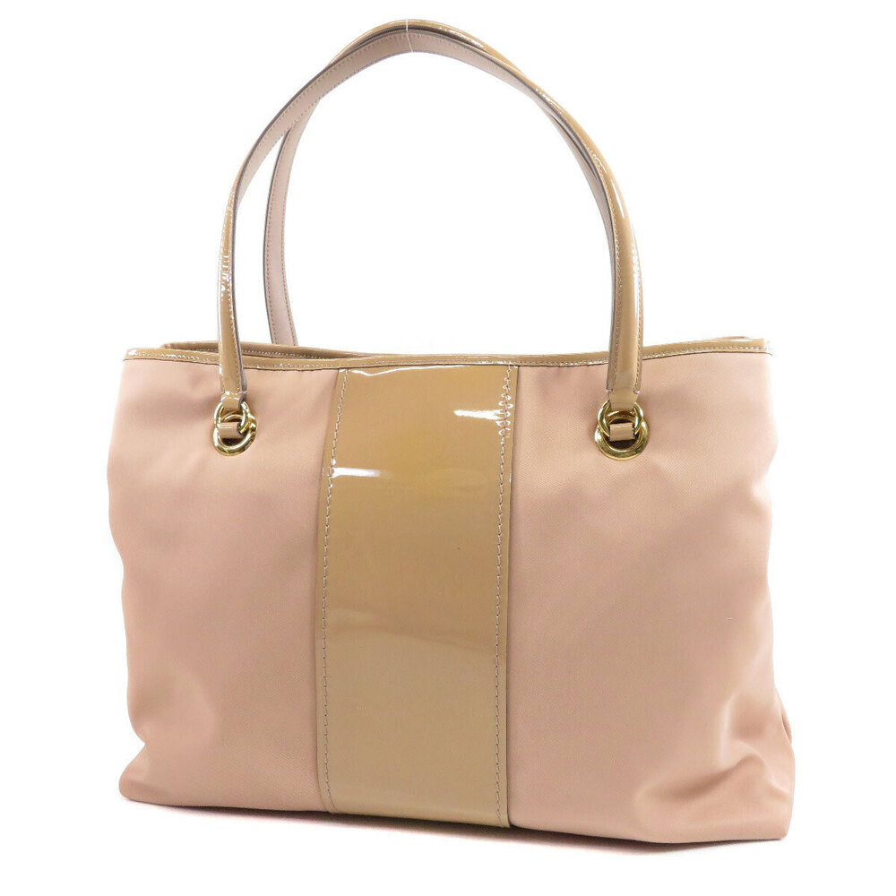 Salvatore Ferragamo tote bag Patent leather Vernis Black